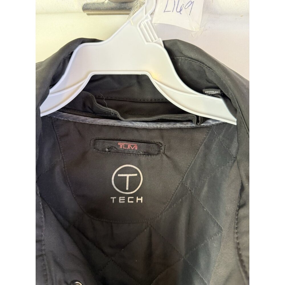 Tumi Tech Lined Rain Windbreaker Jacket Coat Black - image 7